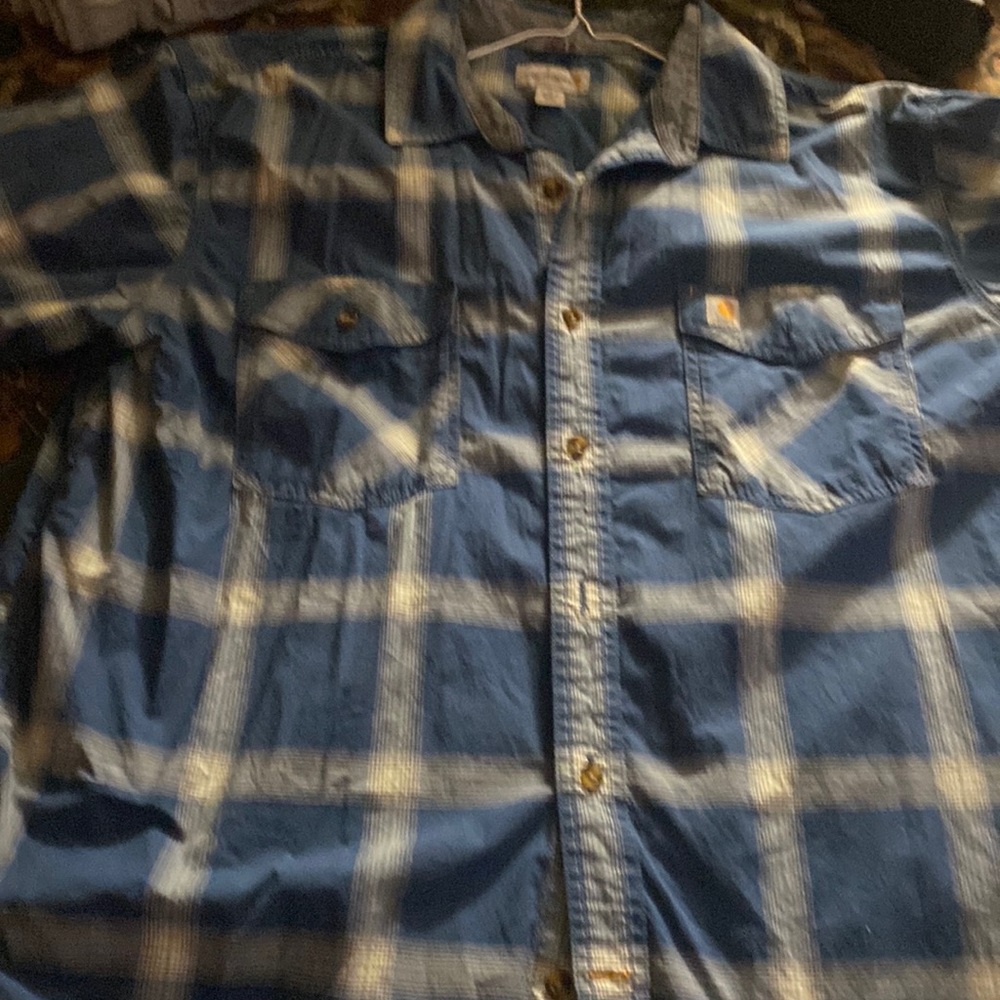 XL/ blue & white